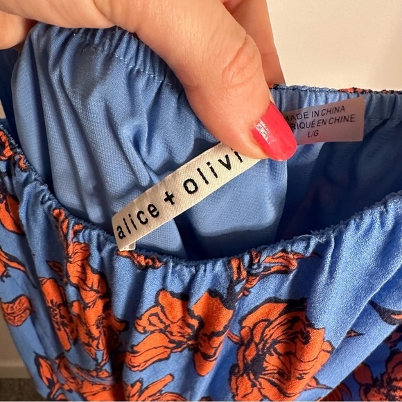 ALICE+OLIVIA Cheyla Mini Drawstring Dress SZ L - Picture 9 of 12